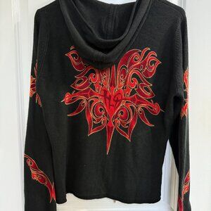 Harley Davidson Women’s Double Full Zip Flame Hoodie (Size M)